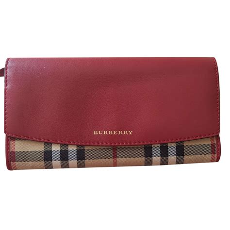 borsa burberry finta|Burberry leather wallet.